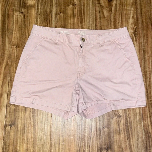 A.n.a women’s shorts 10 tall twill pockets basic casual cotton spandex stretch - Picture 1 of 7